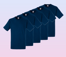 Fruit of The Loom Heavy Cotton T-shirt Colour Navy Blue pack of 5 pieces-1