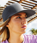 Beechfield 5 Panel Snapback Rapper Cap-3