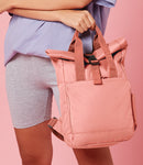 BagBase Recycled Mini Twin Handle Roll-Top Backpack-2