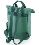 BagBase Recycled Mini Twin Handle Roll-Top Backpack-6