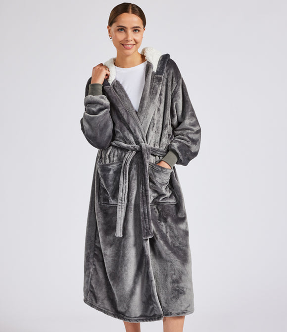 Brand Lab Unisex Hooded Cuffed Robe