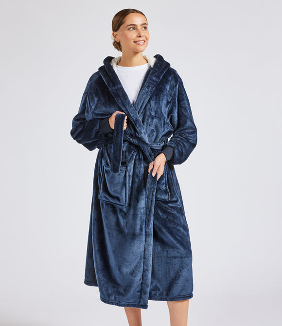 Brand Lab Unisex Hooded Cuffed Robe