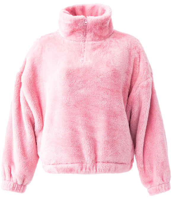 Brand Lab Ladies Fluffy 1/4 Zip Fleece