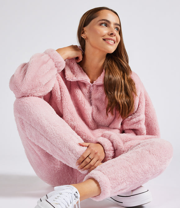 Brand Lab Ladies Fluffy 1/4 Zip Fleece