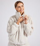 Brand Lab Ladies Fluffy 1/4 Zip Fleece-2