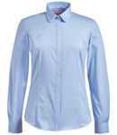 Brook Taverner Ladies Trevi Long Sleeve Poplin Shirt-3