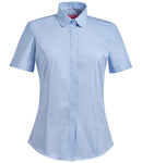 Brook Taverner Ladies Soave Short Sleeve Poplin Shirt-2