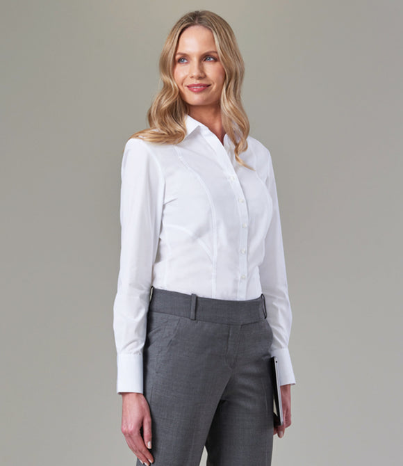 Brook Taverner Ladies Palena Long Sleeve Poplin Shirt