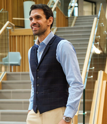 Brook Taverner Memphis Tweed Waistcoat