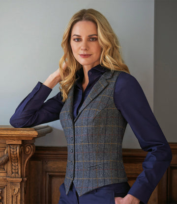 Brook Taverner Ladies Nashville Tweed Waistcoat