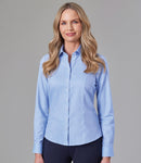 Brook Taverner Ladies Aspen Long Sleeve Oxford Shirt-5