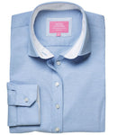 Brook Taverner Ladies Mirabel Long Sleeve Stretch Oxford Shirt-5