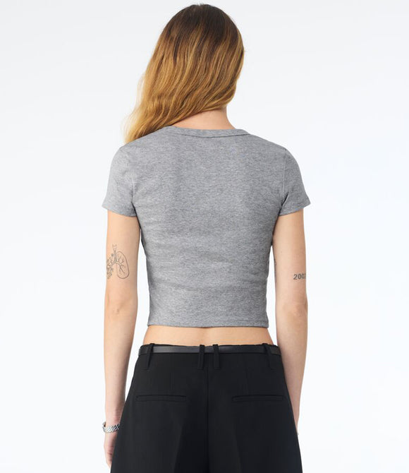 Bella Ladies Micro Rib Baby T-Shirt