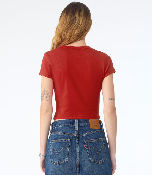 Bella Ladies Micro Rib Baby T-Shirt