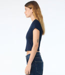 Bella Ladies Micro Rib Baby T-Shirt-15
