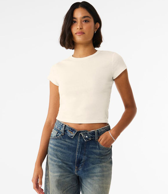 Bella Ladies Micro Rib Baby T-Shirt