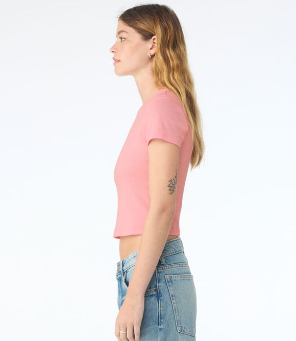 Bella Ladies Micro Rib Baby T-Shirt