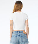 Bella Ladies Micro Rib Baby T-Shirt-26