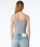 Bella Ladies Micro Rib Spaghetti Strap Tank Top-8