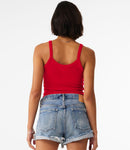 Bella Ladies Micro Rib Spaghetti Strap Tank Top-12