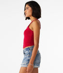Bella Ladies Micro Rib Spaghetti Strap Tank Top-13