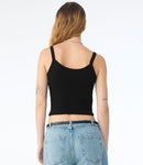 Bella Ladies Micro Rib Spaghetti Strap Tank Top-16