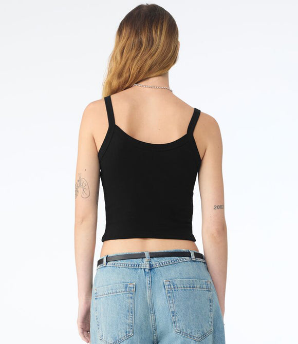 Bella Ladies Micro Rib Spaghetti Strap Tank Top