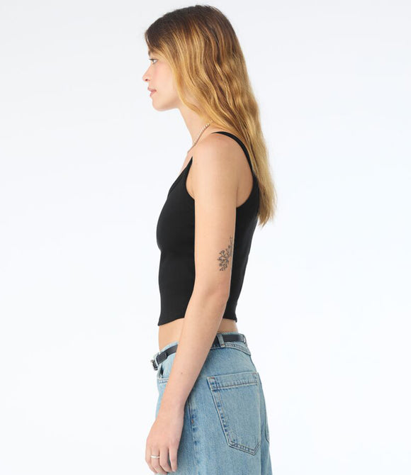 Bella Ladies Micro Rib Spaghetti Strap Tank Top