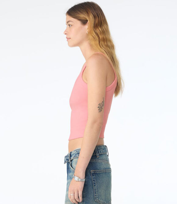 Bella Ladies Micro Rib Spaghetti Strap Tank Top