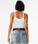 Bella Ladies Micro Rib Spaghetti Strap Tank Top-20