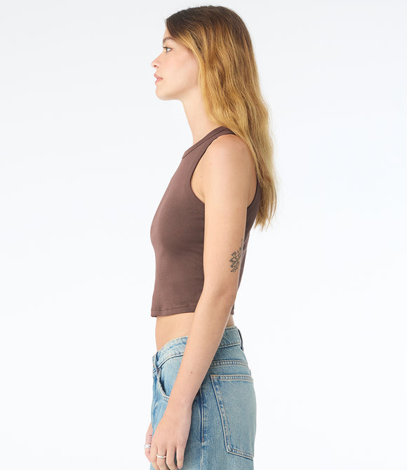Bella Ladies Micro Rib Racer Tank Top