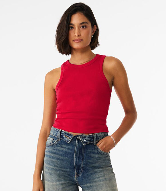 Bella Ladies Micro Rib Racer Tank Top