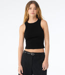 Bella Ladies Micro Rib Racer Tank Top-1