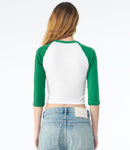 Bella Ladies Micro Rib 3/4 Raglan Baby T-Shirt-11
