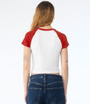 Bella Ladies Micro Rib Raglan Baby T-Shirt-20