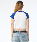Bella Ladies Micro Rib Raglan Baby T-Shirt-23