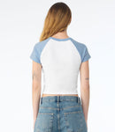 Bella Ladies Micro Rib Raglan Baby T-Shirt-8