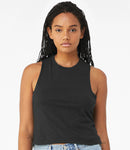 Bella Ladies Racer Back Cropped Tank Top-1