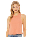 Bella Ladies Racer Back Cropped Tank Top-2