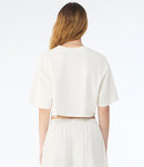 Bella Ladies Heavyweight Washed Cropped T-Shirt-2