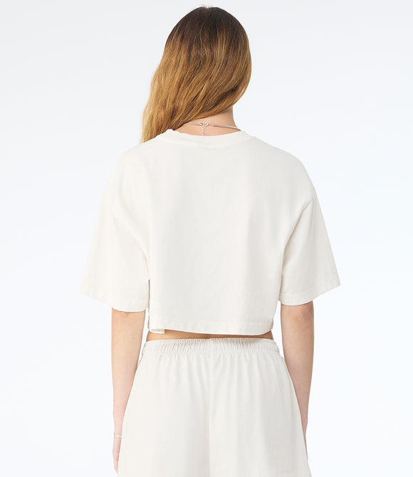 Bella Ladies Heavyweight Washed Cropped T-Shirt