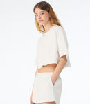 Bella Ladies Heavyweight Washed Cropped T-Shirt-3