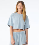 Bella Ladies Heavyweight Washed Cropped T-Shirt-9