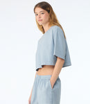 Bella Ladies Heavyweight Washed Cropped T-Shirt-11
