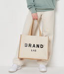 Brand Lab Jute and Canvas Shopper-1