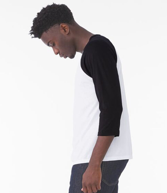 Canvas Unisex 3/4 Sleeve Baseball T-Shirt