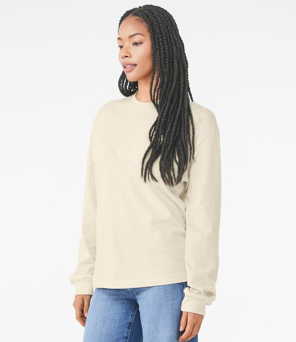 Canvas Unisex Heavyweight Long Sleeve Boxy T-Shirt
