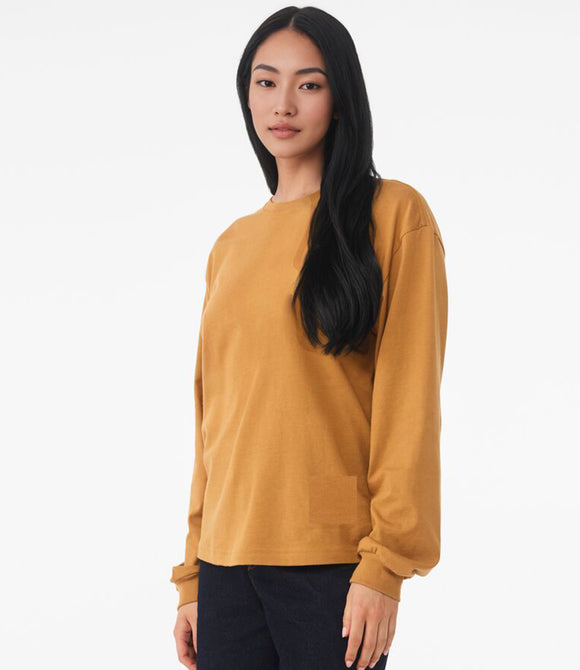 Canvas Unisex Heavyweight Long Sleeve Boxy T-Shirt