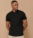 Henbury Slim Fit Stretch Microfine Piqué Polo Shirt-1