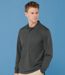 Henbury Unisex Long Sleeve Coolplus Piqué Polo Shirt-1